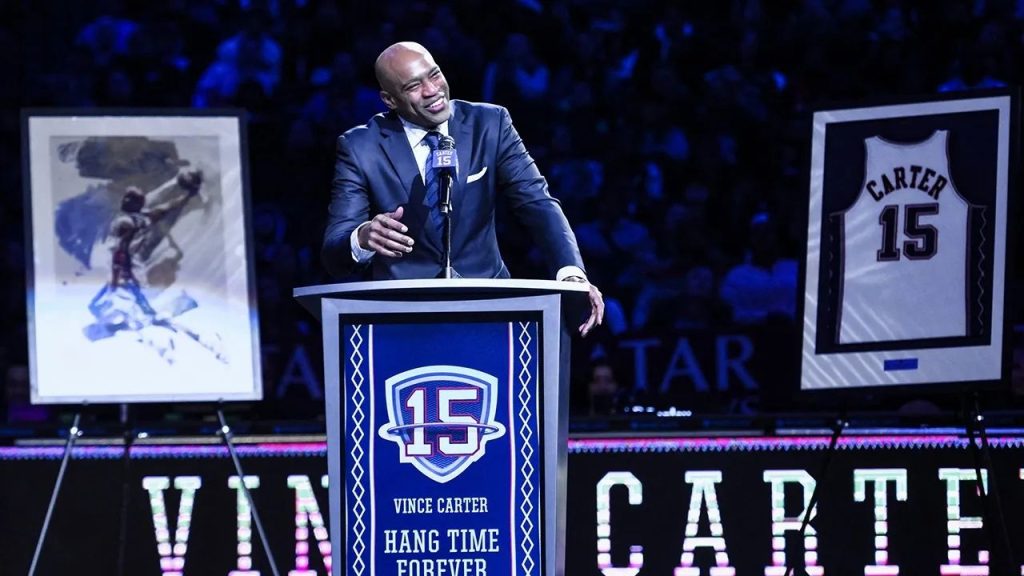 brooklyn nets, vince carter'ın formasını emekli etti