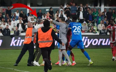 Süper Lig’de Skandal! Bodrum FK yöneticisi hakem kararlarına isyan ederek sahaya girdi