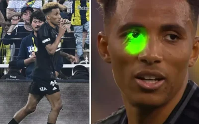 Gedson Fernandes’e lazer tutan taraftara ceza verildi
