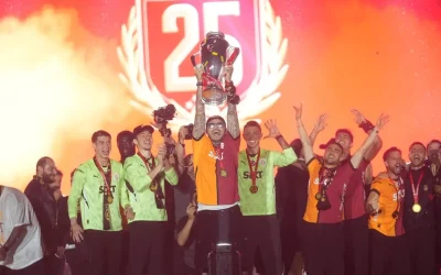Galatasaray, Süper Lig zaferini Yenikapı’da kutladı.