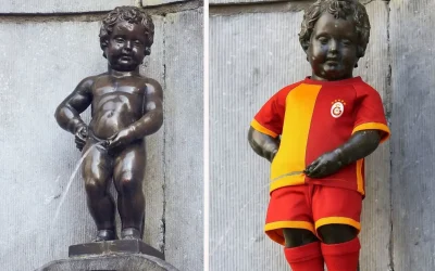 Manneken Pis, Galatasaray formasıyla şaşırtıyor!