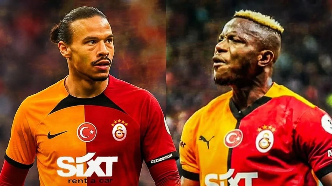 Galatasaray, Osimhen ve Sane'yi İmza Töreninde Ağırladı
