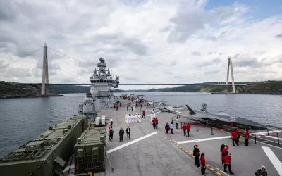 TCG Anadolu TEKNOFEST Mavi Vatan Geçit Töreni İçin Yola Çıktı
