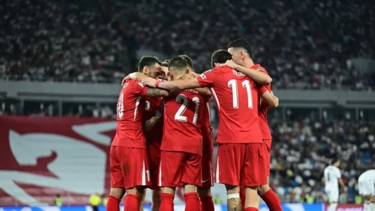 A Milli Futbol Takımı Gürcistan'ı Devirdi