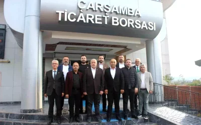 Çarşambaspor Yönetiminden Ticaret Borsası’na Ziyaret Heyecanı