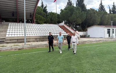 Aydın İl Müdürü Yığmatepe, Kuyucak Stadyumu’ndaki Çalışmaları Denetledi