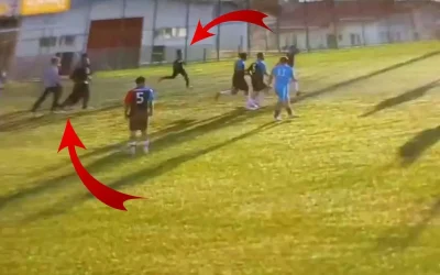 Taraftarlar sahaya daldı, maç tatil edildi