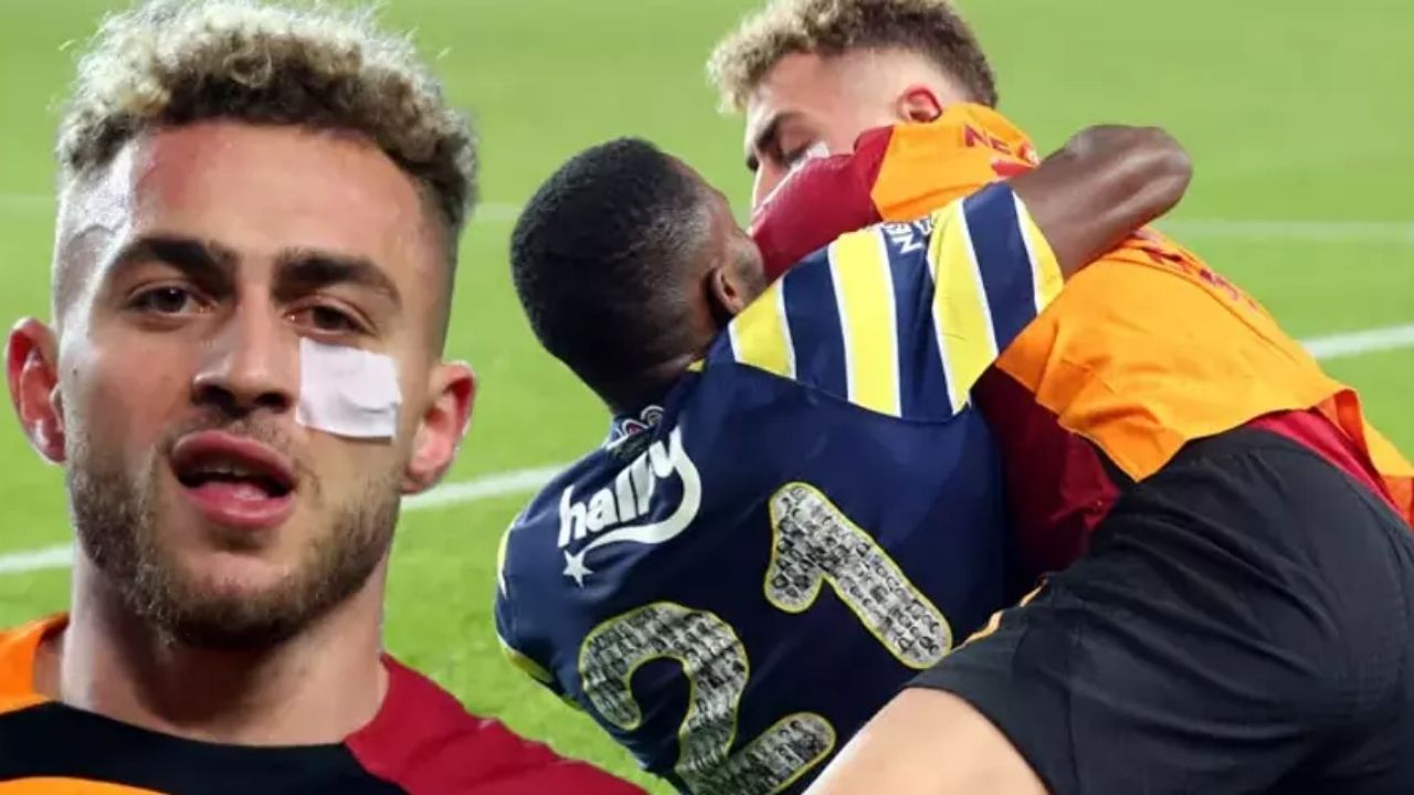 Fenerbahçe-Galatasaray derbisinde futbolcular arasında tansiyon artışı