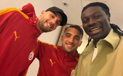 Gomis, Galatasaray’ın Monaco Kampına Sürpriz Ziyaret Gerçekleştirdi